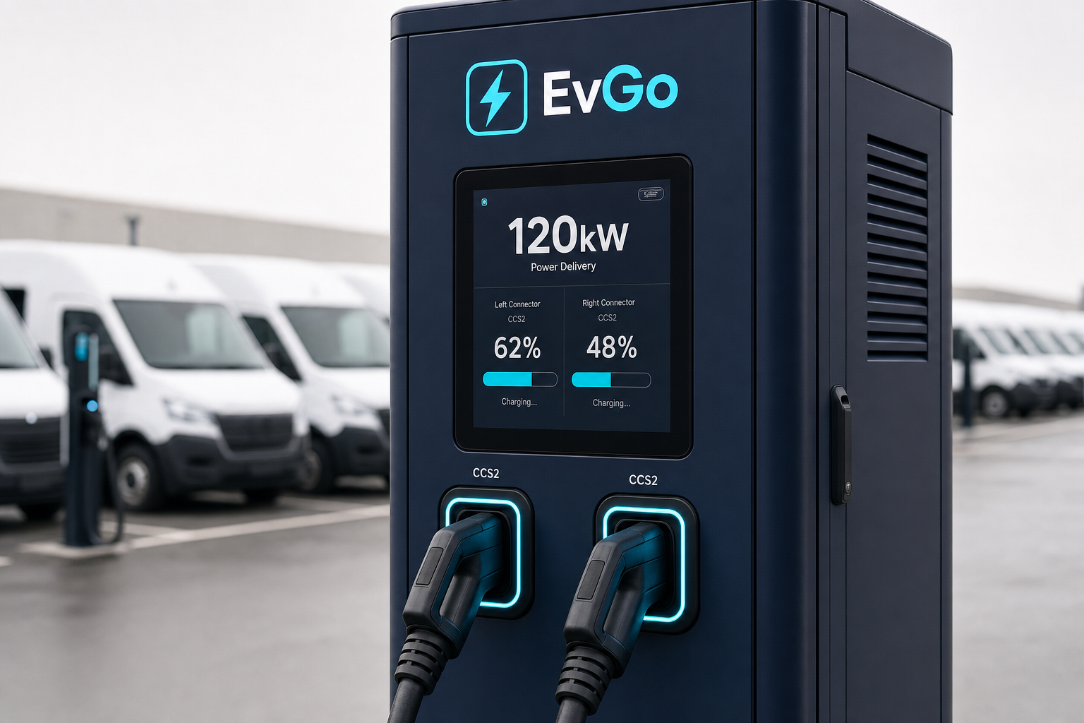 EvGo DC Turbo 120kW detail view